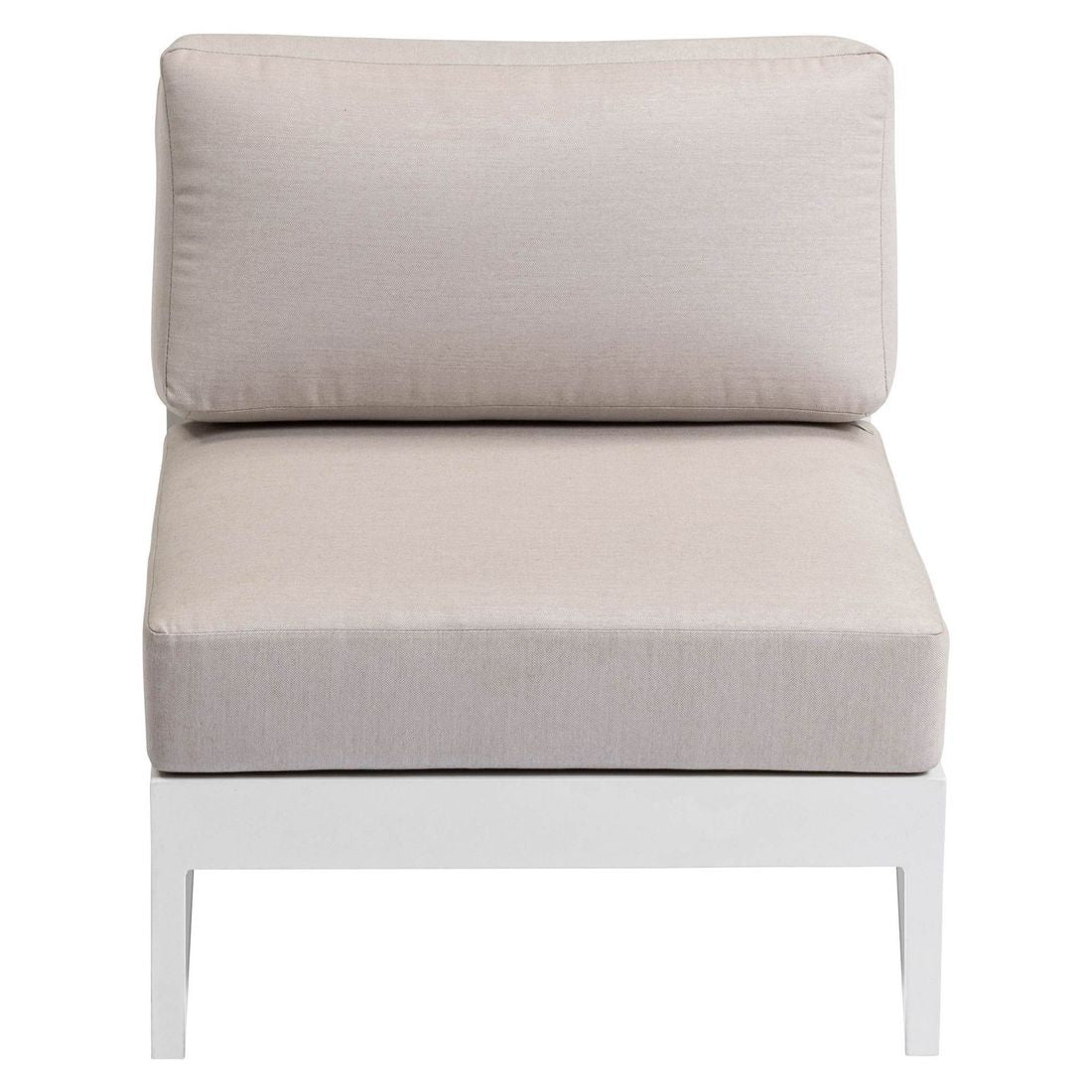 Midtmodul lounge Ocean Skid Platform aluminium 68x83 cm - Kettler montert på terrasse