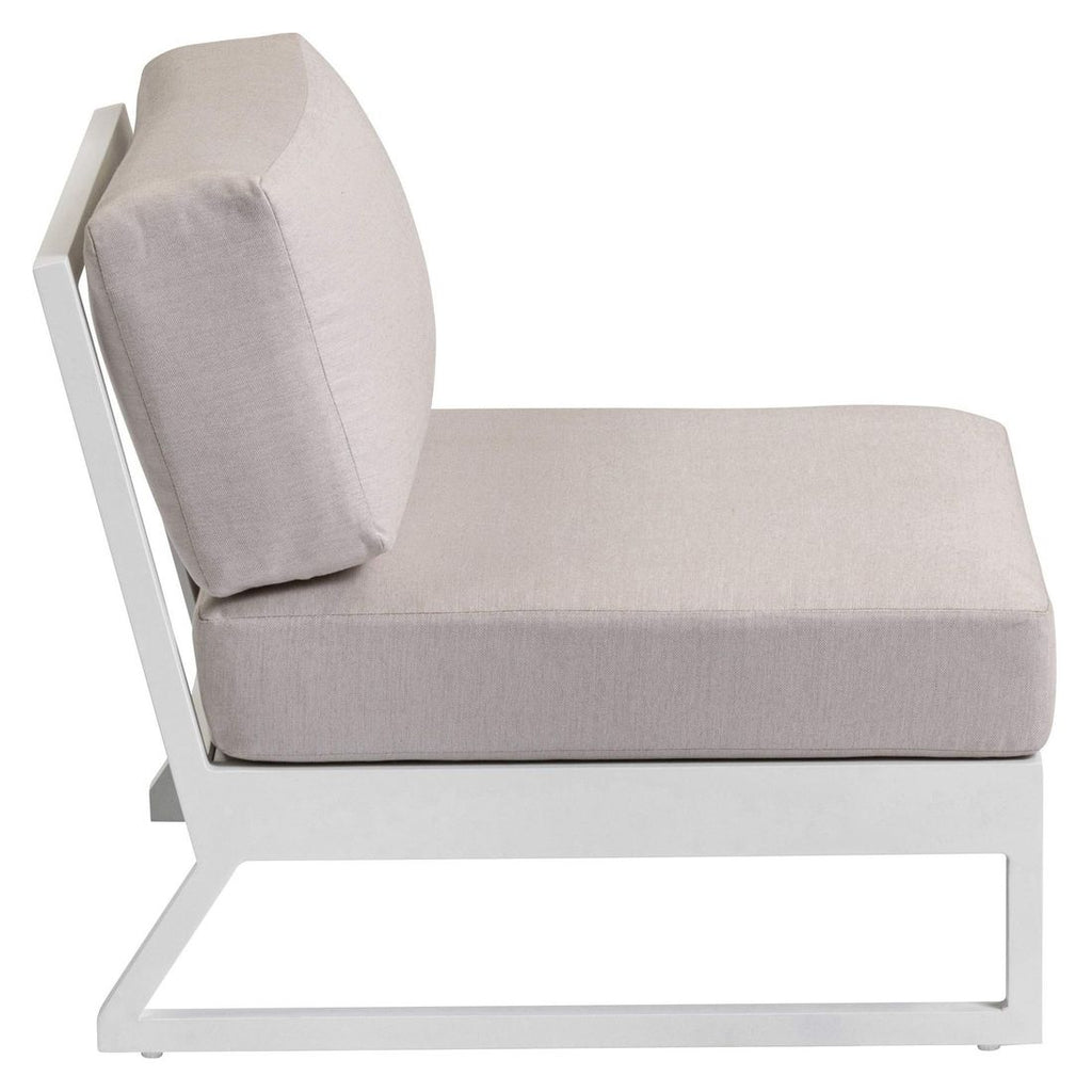 Midtmodul lounge Ocean Skid Platform aluminium 68x83 cm - Kettler nærbilde aluminiumramme