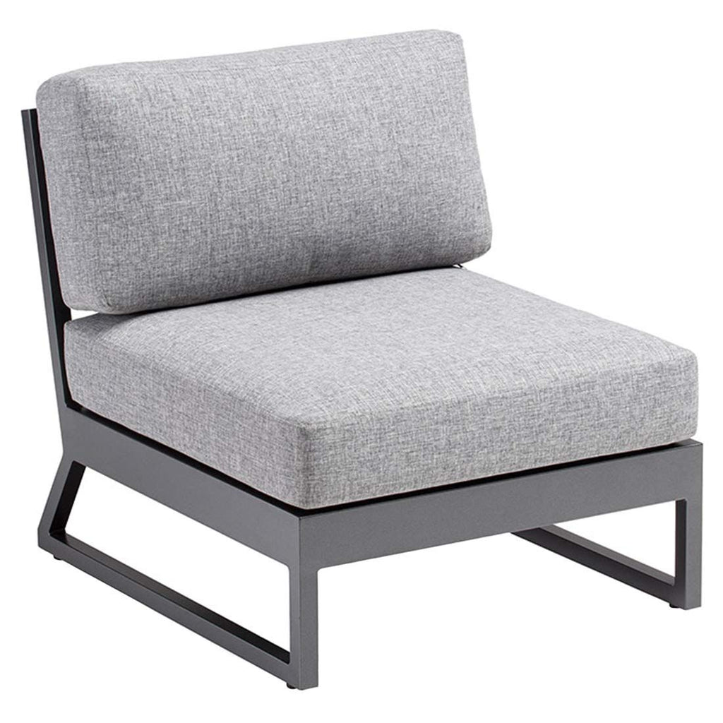 Midtmodul lounge Ocean Skid Platform aluminium/olefin - Kettler detalj av stoff
