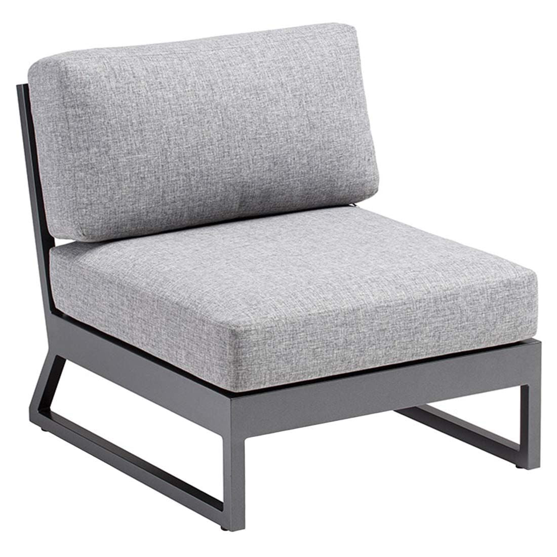 Midtmodul lounge Ocean Skid Platform aluminium/olefin - Kettler detalj av stoff