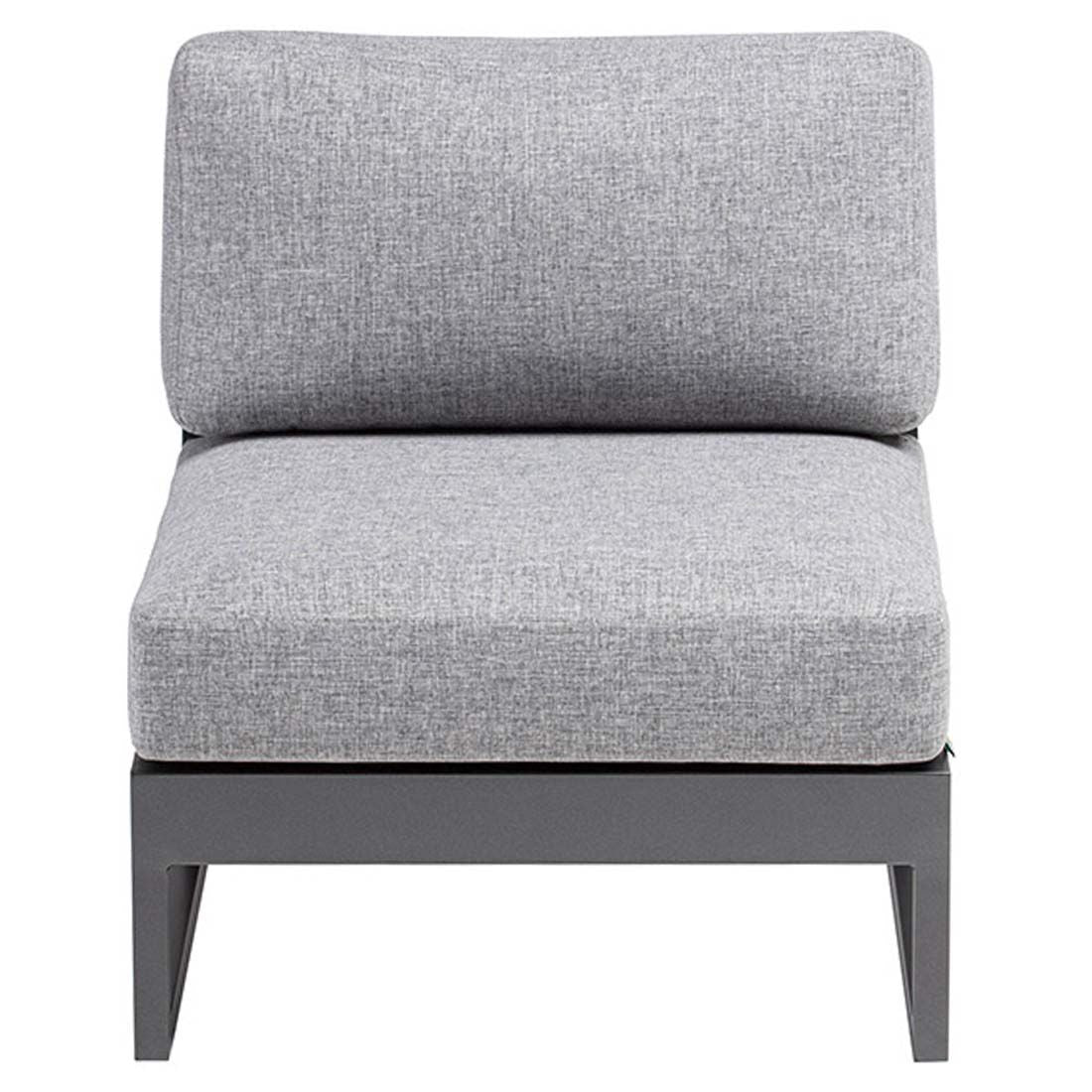 Midtmodul lounge Ocean Skid Platform aluminium/olefin - Kettler vist fra siden