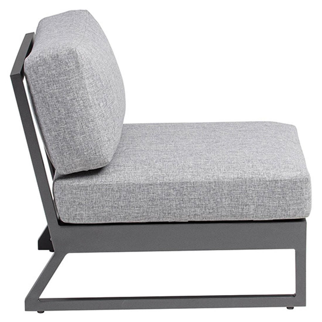 Midtmodul lounge Ocean Skid Platform aluminium/olefin - Kettler detalj av pute
