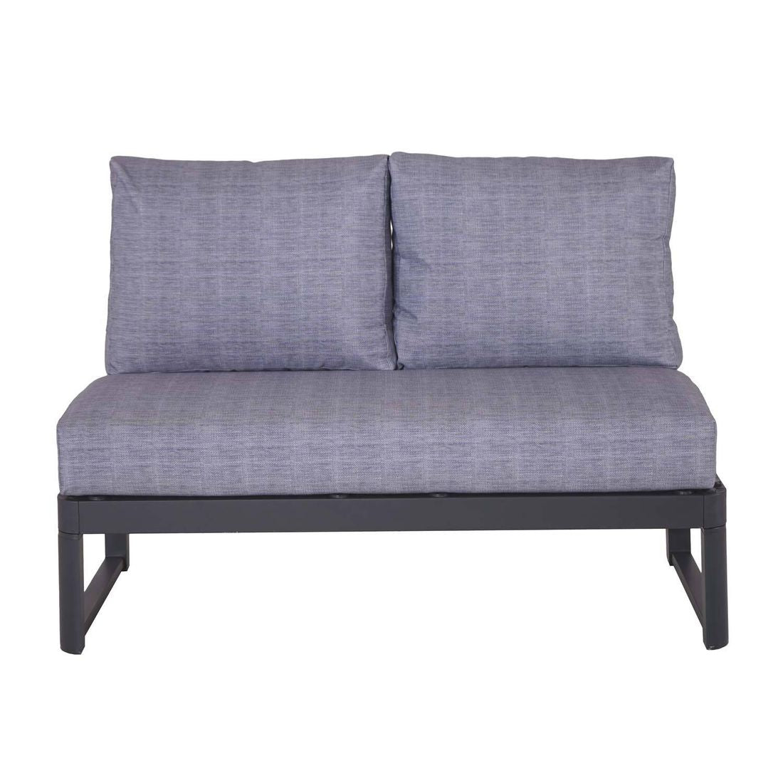 Oversikt av Midtmodul lounge Pandora aluminium 118 cm og tilhørende moduler
