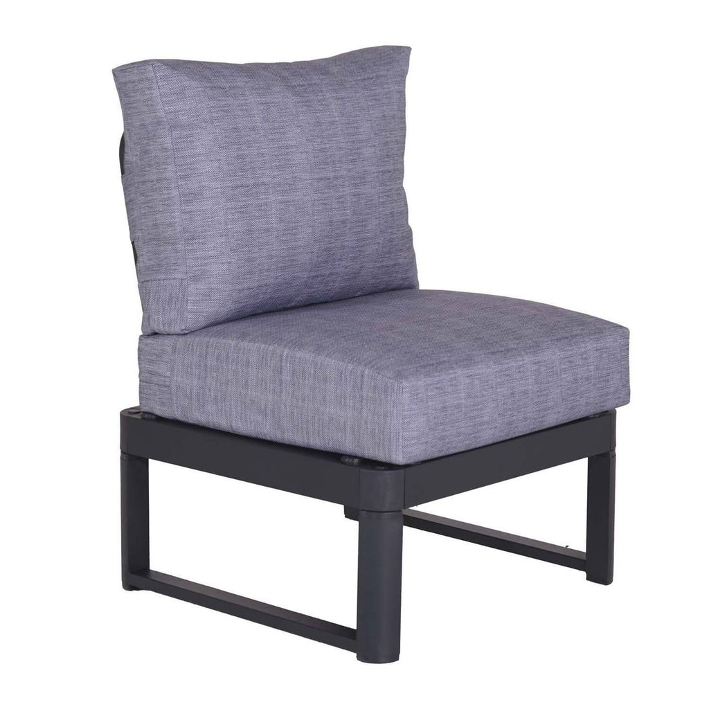 Midtmodul lounge Pandora aluminium 58 cm - OUTLIV bakside