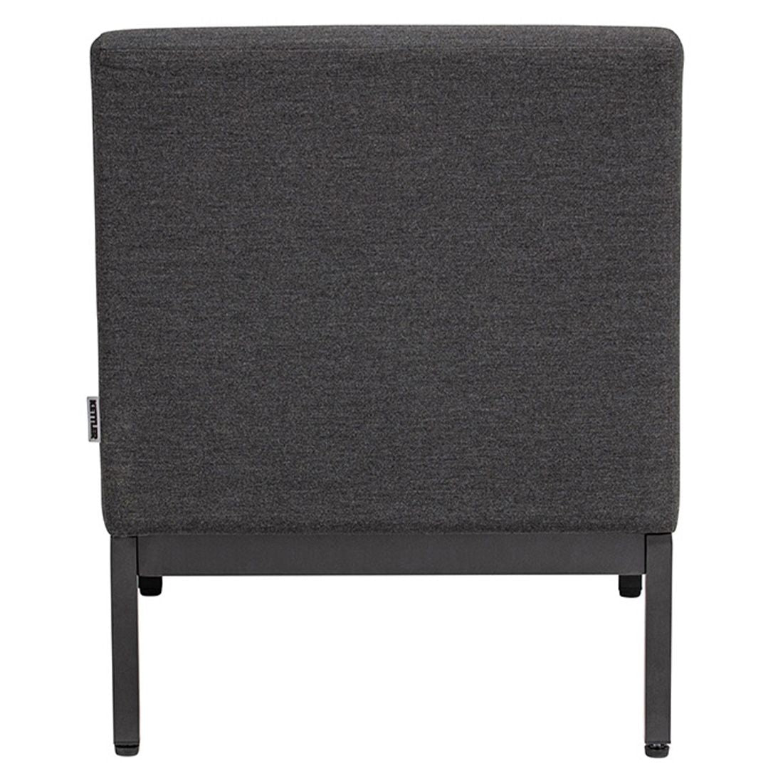 Midtmodul lounge Pure aluminium Sunbrella nærbilde av ramme