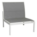 Midtmodul lounge Skelby aluminium/textilen 75x81 cm foran