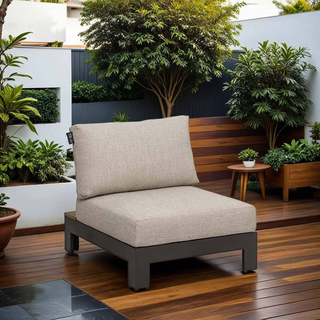 Midtmodul lounge Sticks & More aluminium 72x87 cm - Apple Bee forfra