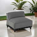Midtmodul lounge Vlieland aluminium Sunbrella forfra