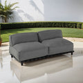 Midtmodul lounge Vlieland aluminium/Sunbrella forfra