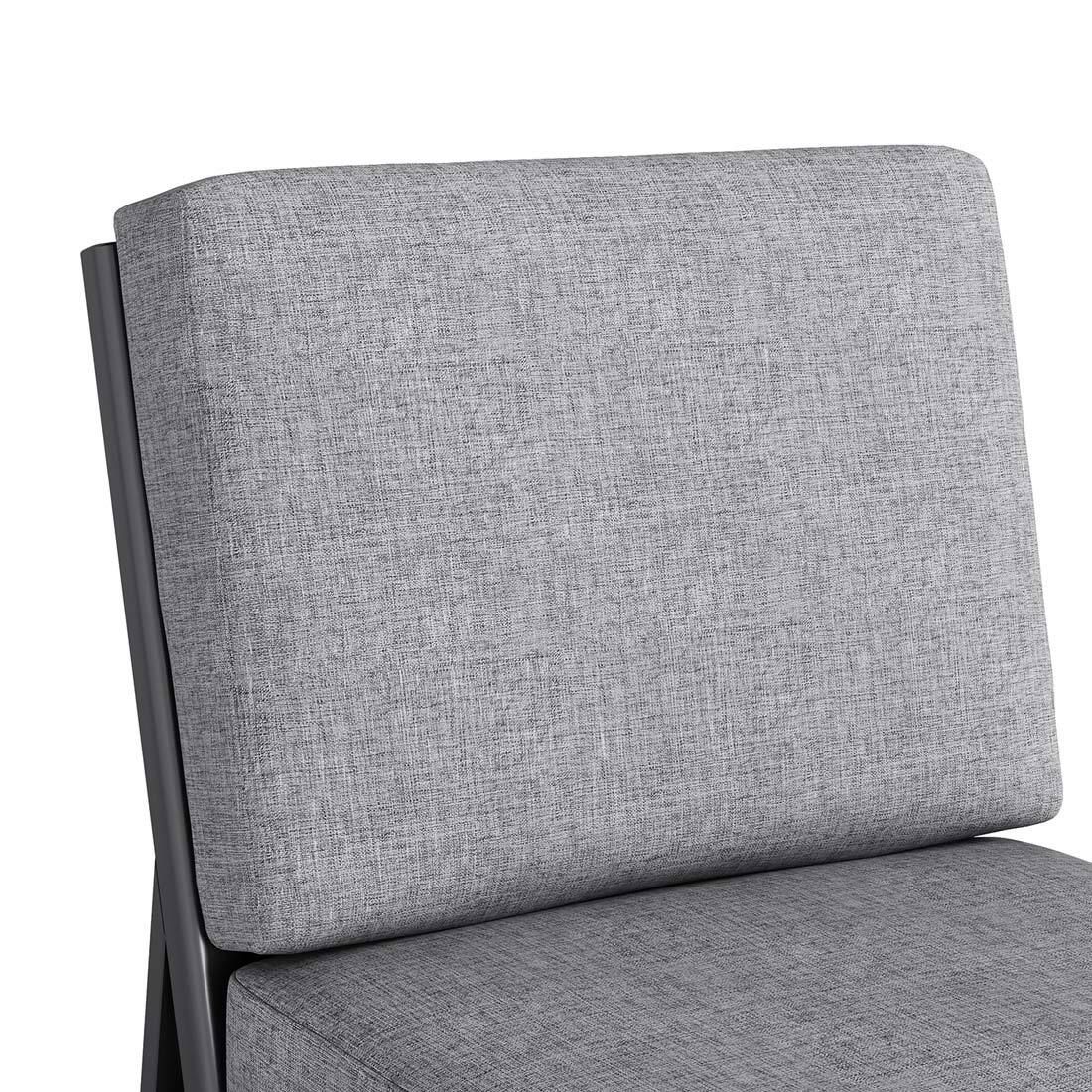 Midtmodul lounge Zenith aluminium/olefin 68x82 cm nærbilde av ramme