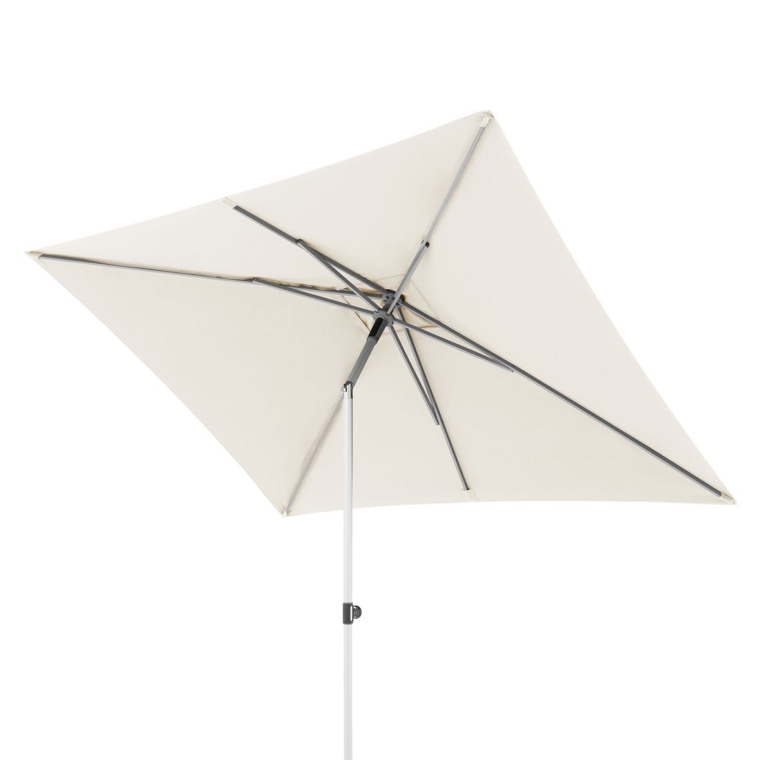 Midtstolpe-parasoll ACT NEO Push Up 250x200 cm natur forfra