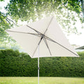 Midtstolpe-parasoll ACT NEO Push Up 250x200 cm natur bakside