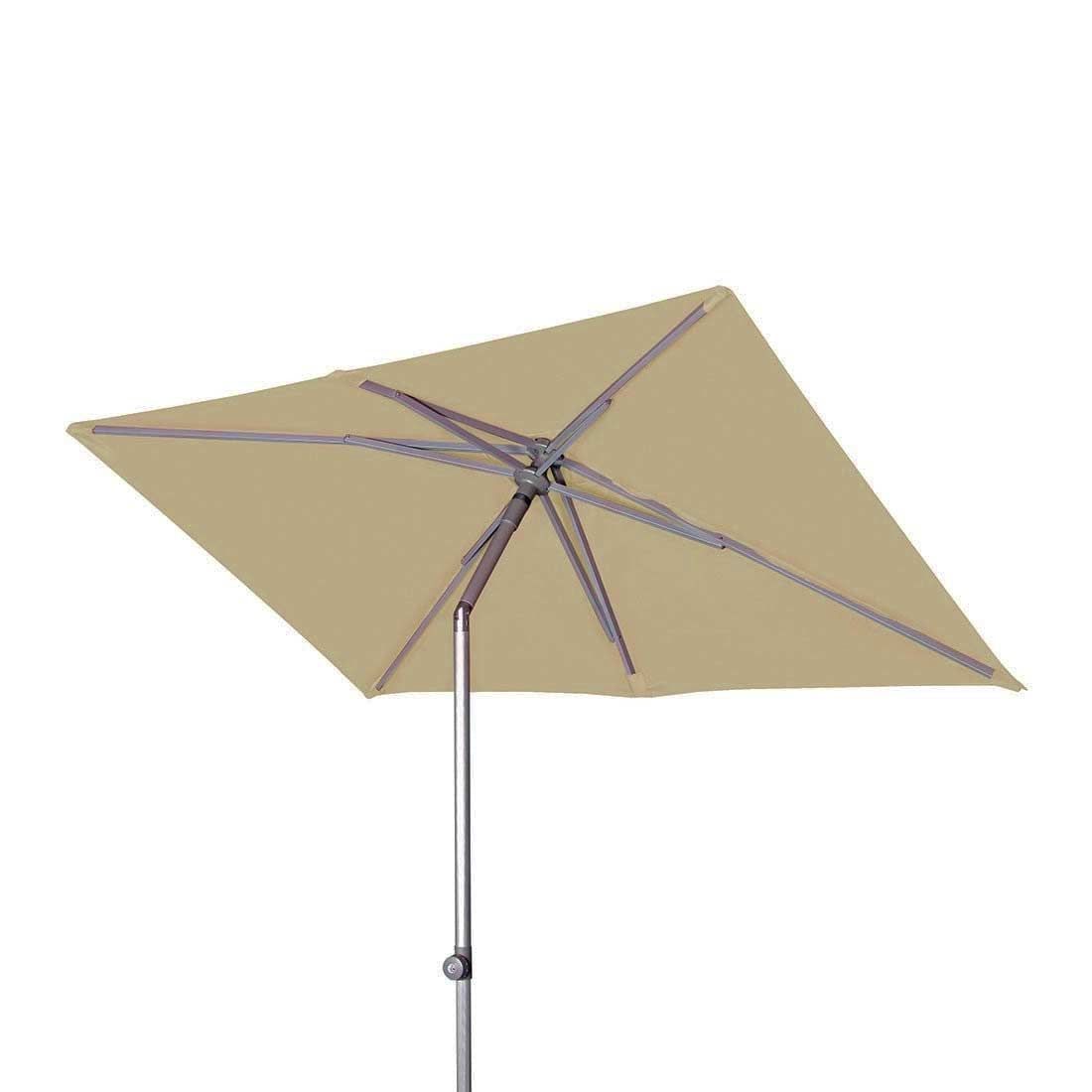 Midtstolpe-parasoll ACT Push-Up 220x130 cm greige forfra