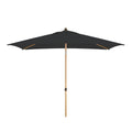 Midtstolpe-parasoll ACT Wood 250x200cm antrasitt forfra