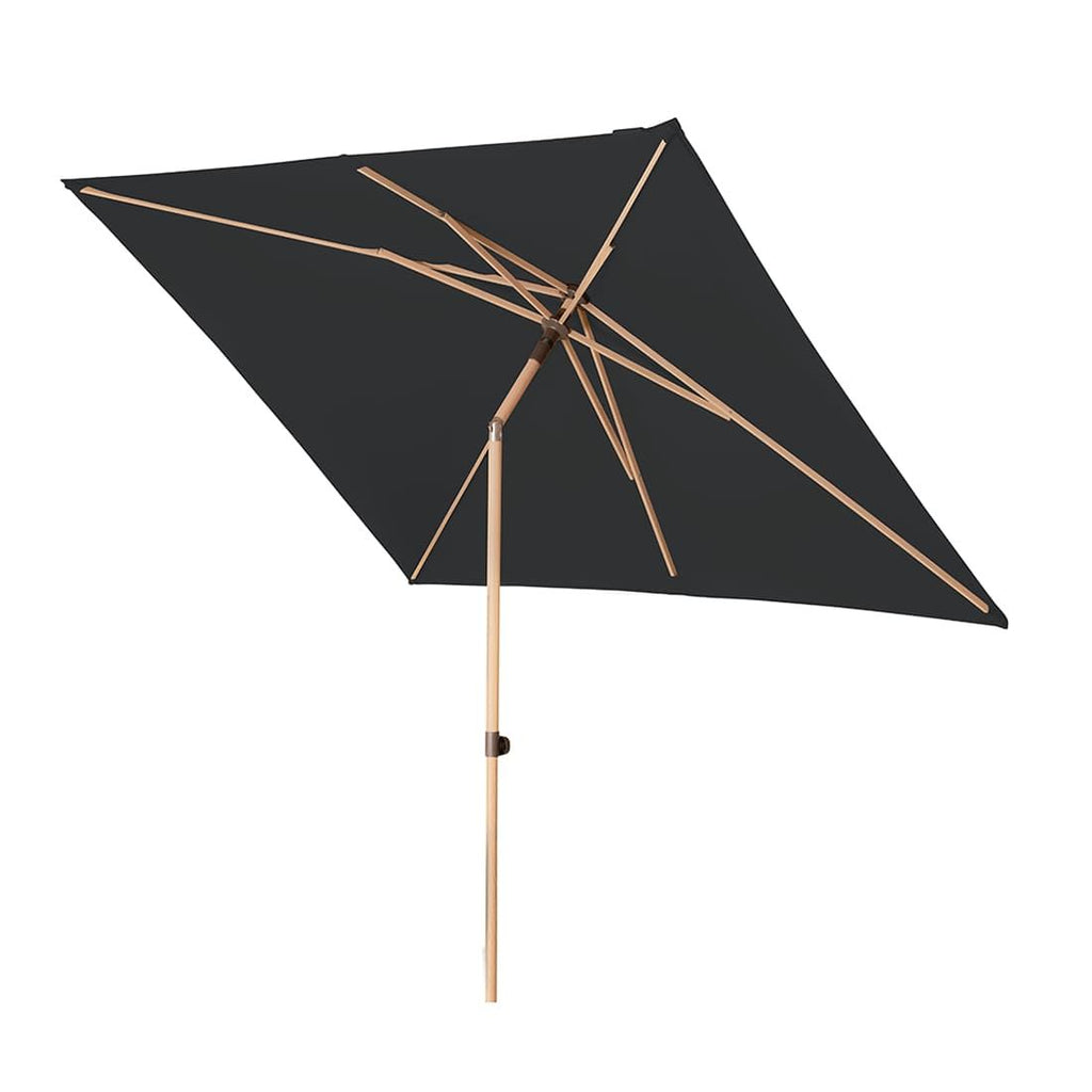 Midtstolpe-parasoll ACT Wood 250x200cm antrasitt bakside