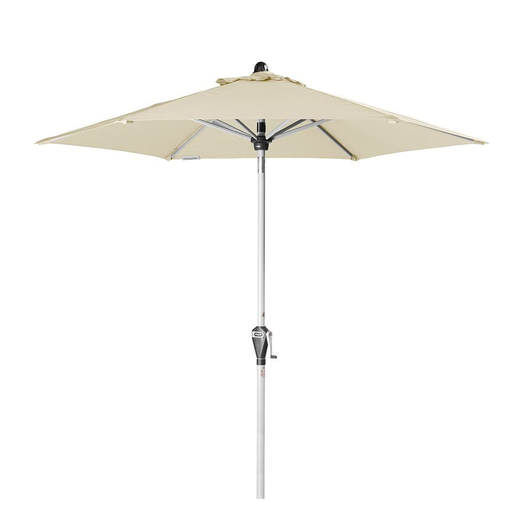 Midtstolpe-parasoll Active Ø210 cm vippbar - Doppler forfra naturfarge