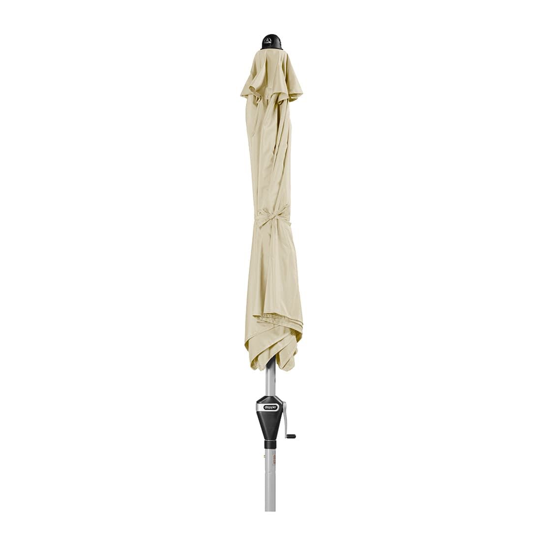 Midtstolpe-parasoll Active Ø210 cm vippbar - Doppler montert på terrasse
