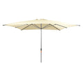 Midtstolpe-parasoll Alu-Expert 350x350 cm natur forfra