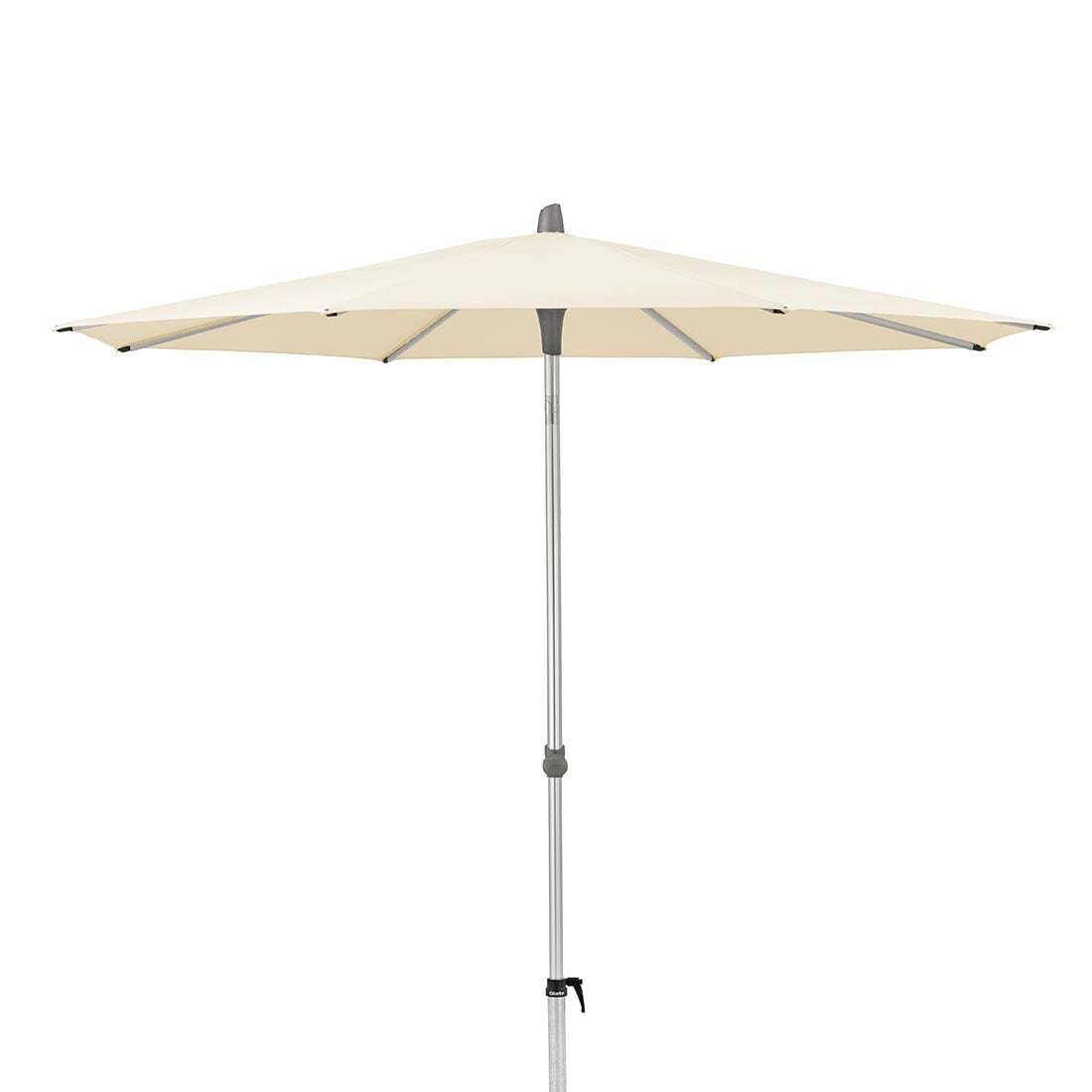 Midtstolpe-parasoll Alu Smart Ø300cm aluminium forfra