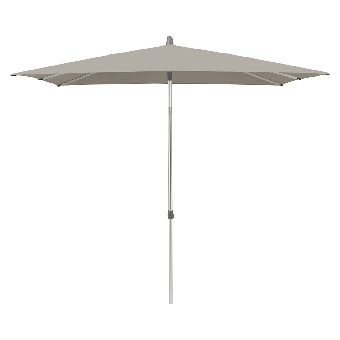 Midtstolpe-parasoll Alu Smart 210x150 cm aluminium bakside