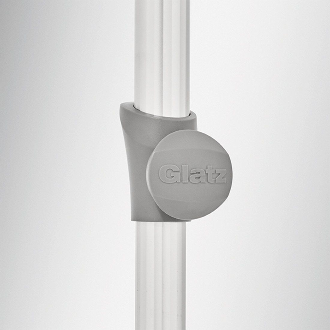 Nærbilde av stoff på Midtstolpe-parasoll Alu Smart 210x150 cm aluminium