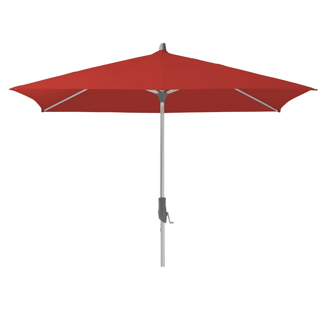 Bakside av Midtstolpe-parasoll Alu Twist 250x200cm aluminium