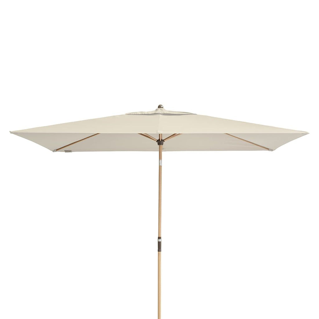 Midtstolpe-parasoll Alu-Wood Ultra 300x200cm aluminium bakside