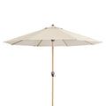 Midtstolpe-parasoll Alu-Wood Ultra Ø350 cm forfra