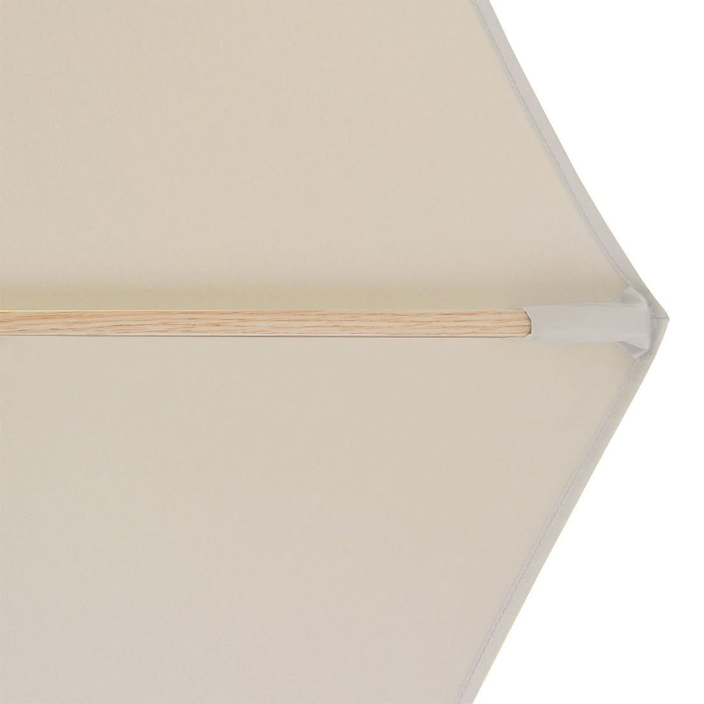 Midtstolpe-parasoll Alu-Wood Ultra Ø350 cm bakside