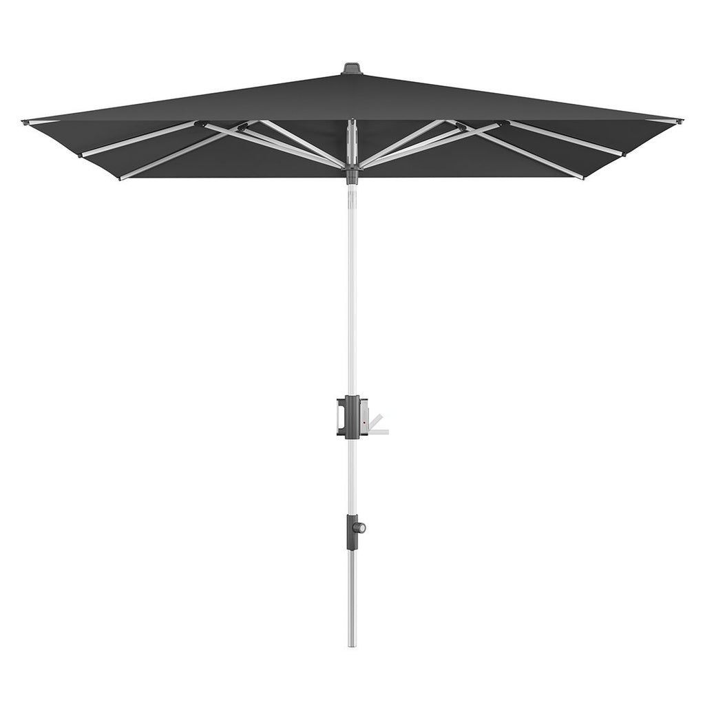 Midtstolpe-parasoll Apoll 240x240cm antrasitt forfra