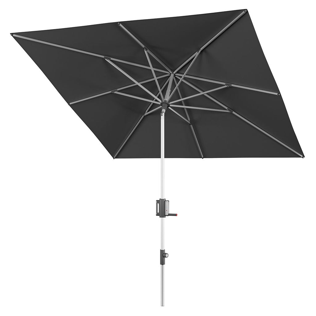 Midtstolpe-parasoll Apoll 240x240cm antrasitt bakside
