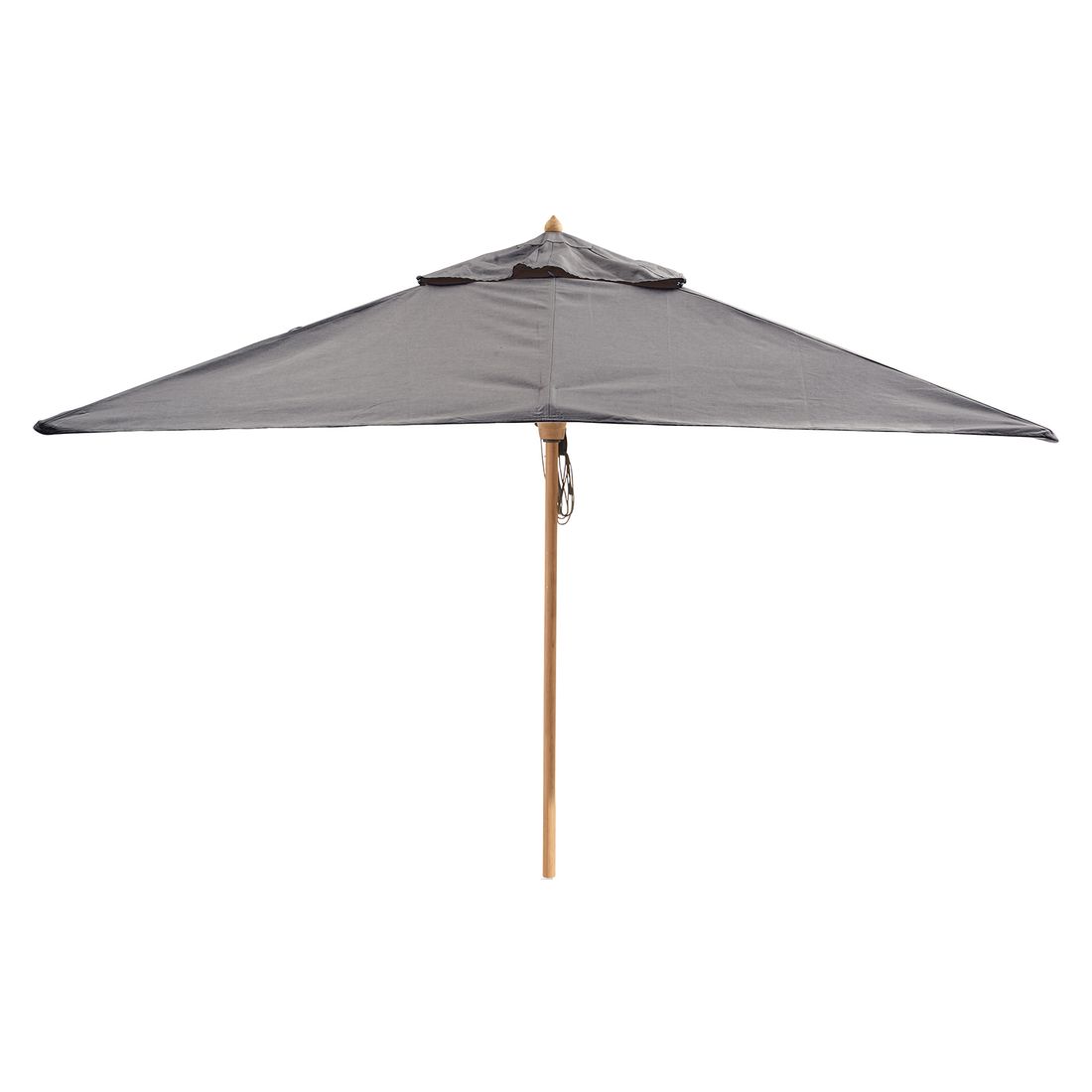 Midtstolpe-parasoll Aton 350x240cm rektangulær forfra