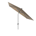 Midtstolpe-parasoll Avio 250x250cm antrasitt fra Siena Garden vist i hage