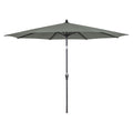 Midtstolpe-parasoll Avio Ø300 cm antrasitt/oliven forfra