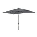 Midtstolpe-parasoll Avio 300x200 cm antrasitt forfra
