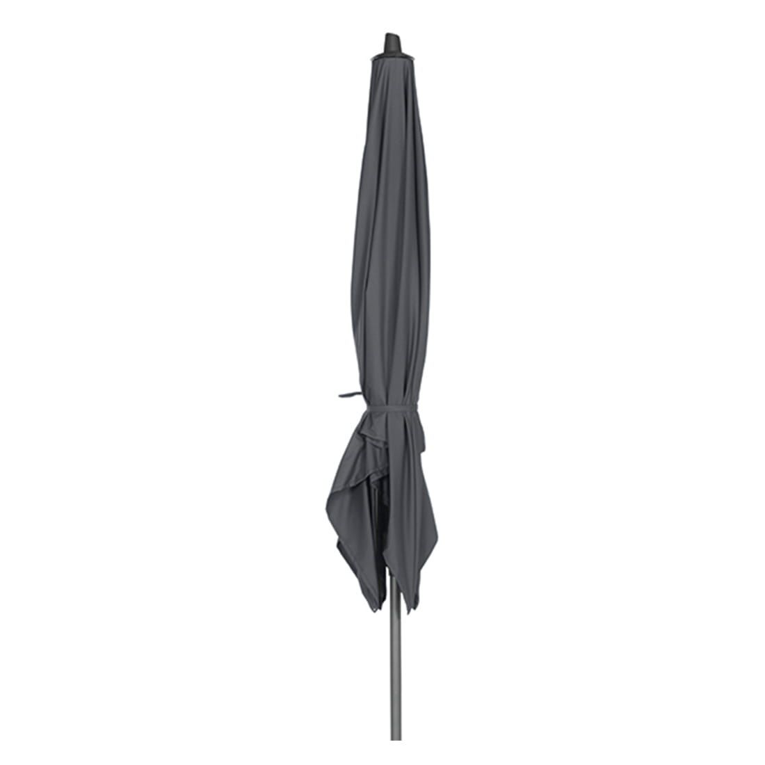 Montert Midtstolpe-parasoll Avio 300x200 cm antrasitt i hage