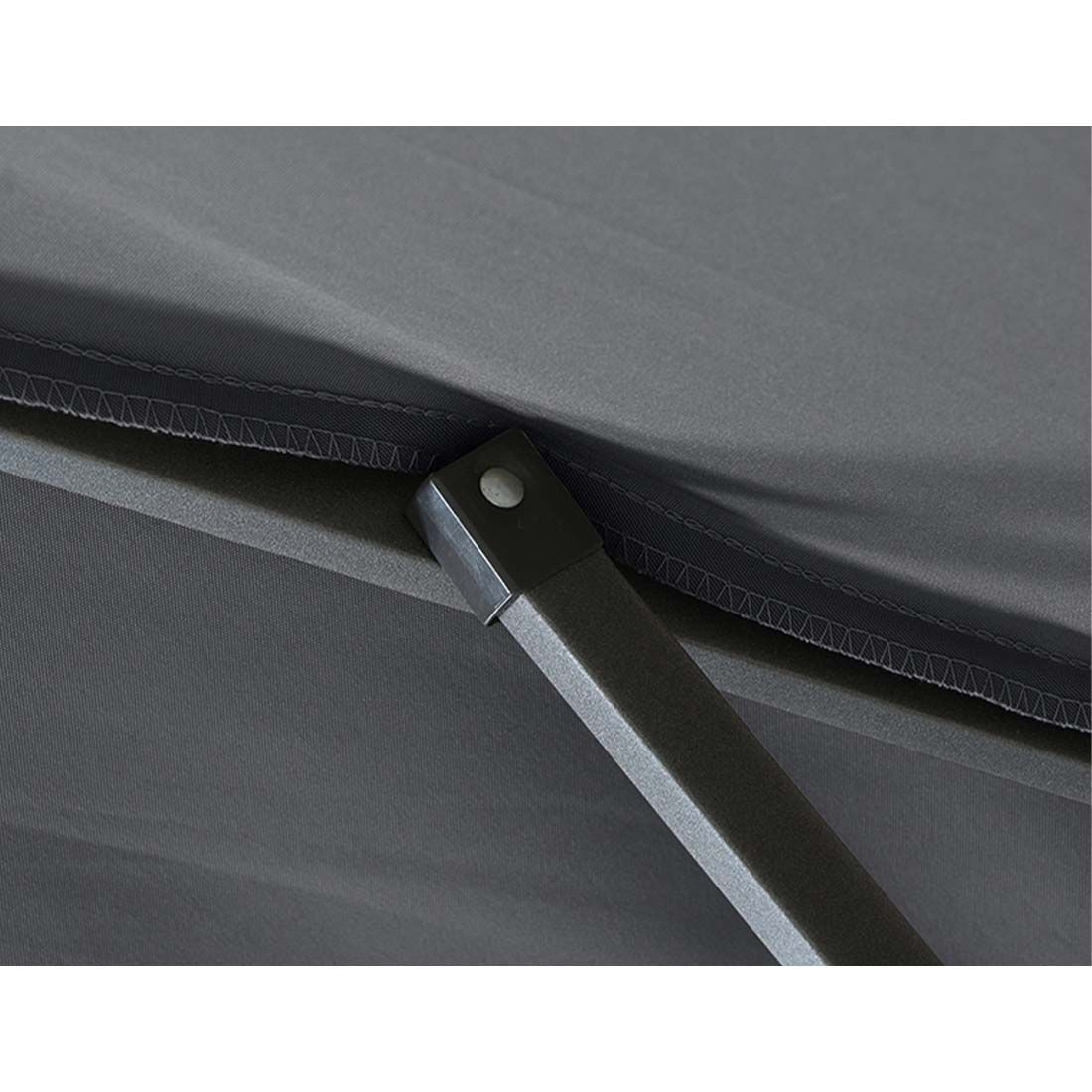 Detalj av aluminiumramme på Midtstolpe-parasoll Avio 300x200 cm antrasitt