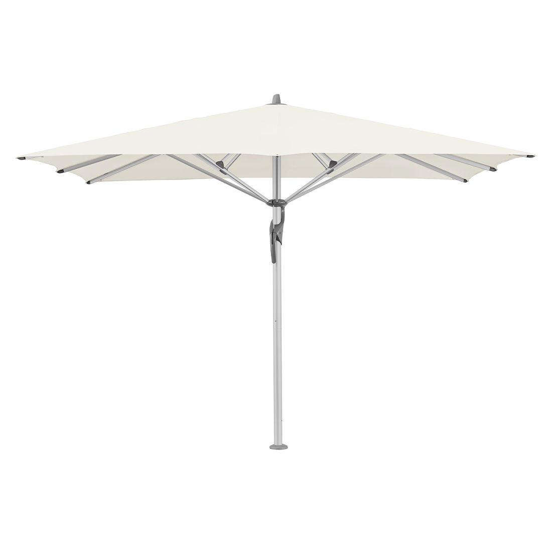 Midtstolpe-parasoll Fortello Ø400 cm off-white forfra