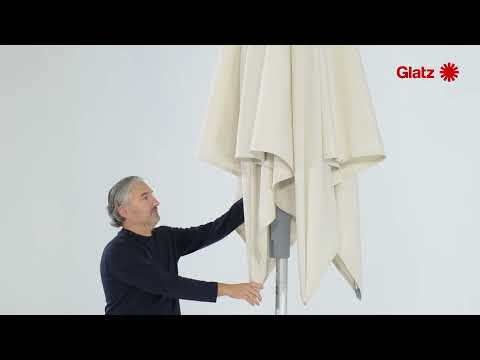 Baksiden av Midtstolpe-parasoll Fortino Pro Ø300 cm - Glatz