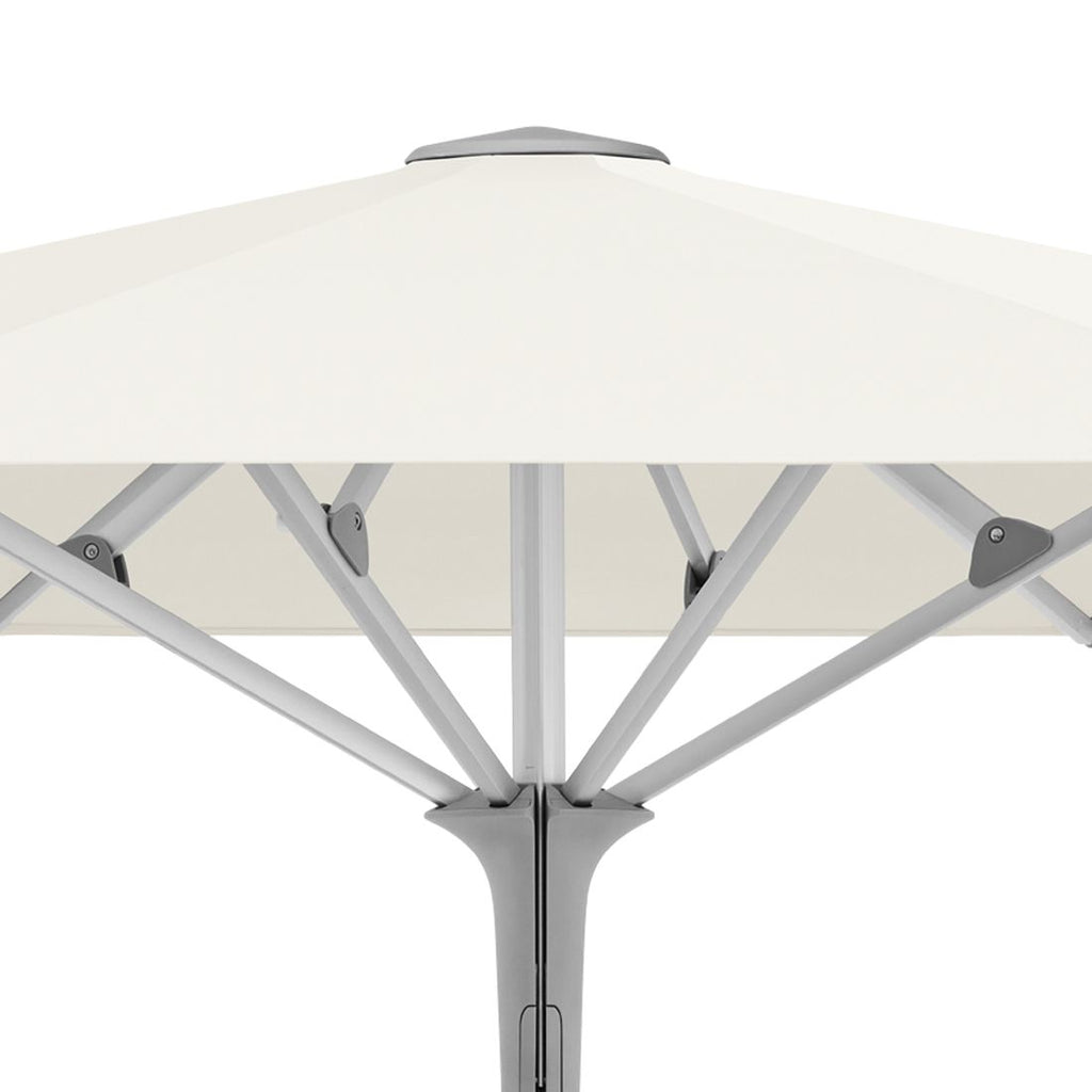 Sidevisning av Midtstolpe-parasoll Fortino Pro Ø300 cm - Glatz
