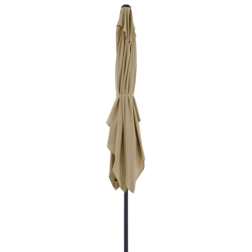 Midtstolpe-parasoll Life 250x200cm antrasitt/sand detalj av stoff