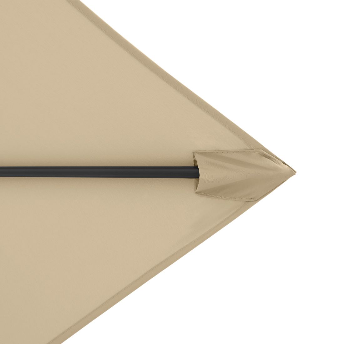 Midtstolpe-parasoll Life 250x200cm antrasitt/sand vinkling