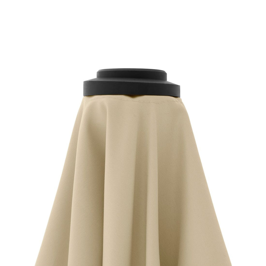 Midtstolpe-parasoll Life 250x200cm antrasitt/sand stoff kvalitet