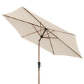 Midtstolpe-parasoll Life Ø305cm natur - Doppler forfra