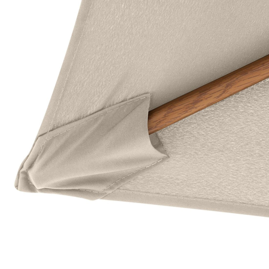 Midtstolpe-parasoll Life Ø305cm natur - Doppler i trelook aluminium
