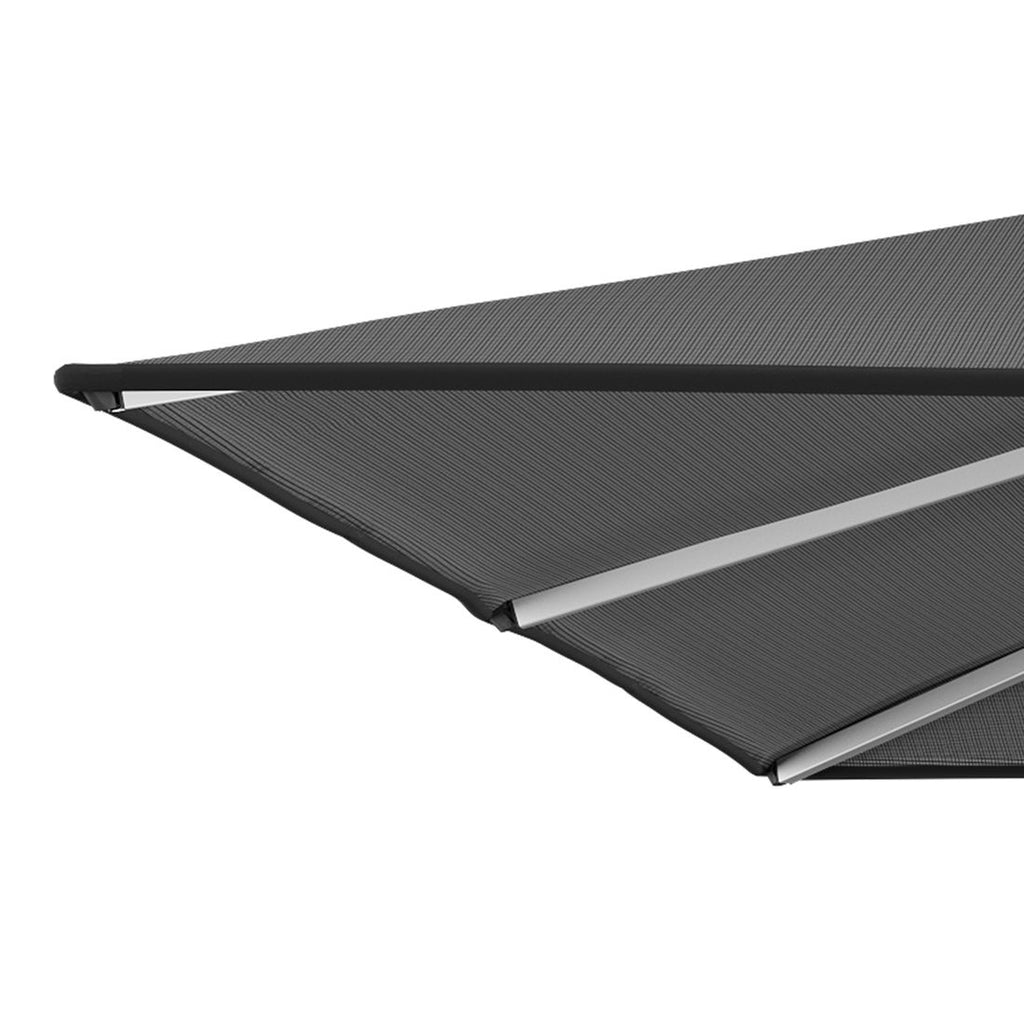 Sideprofil av Midtstolpe-parasoll Phoenix 245x245 cm vippbar