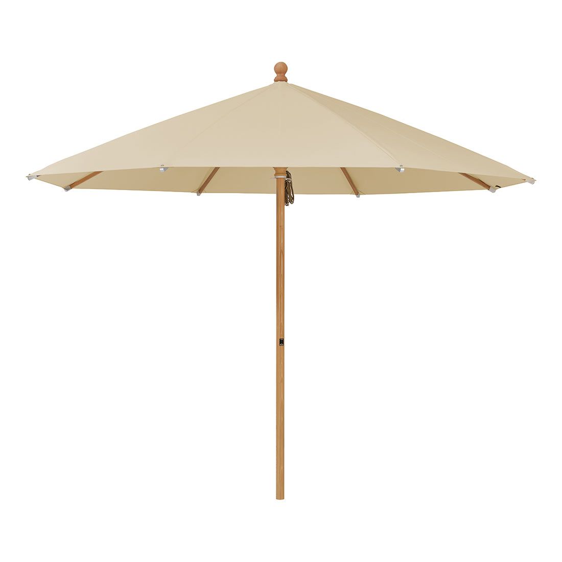 Midtstolpe-parasoll Piazzino Ø300cm sett bakfra