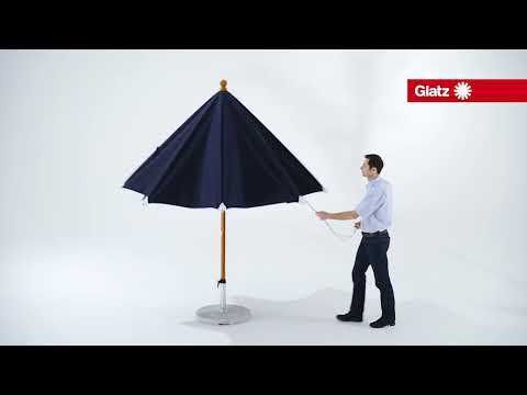 Midtstolpe-parasoll Piazzino Ø350cm - Glatz forfra