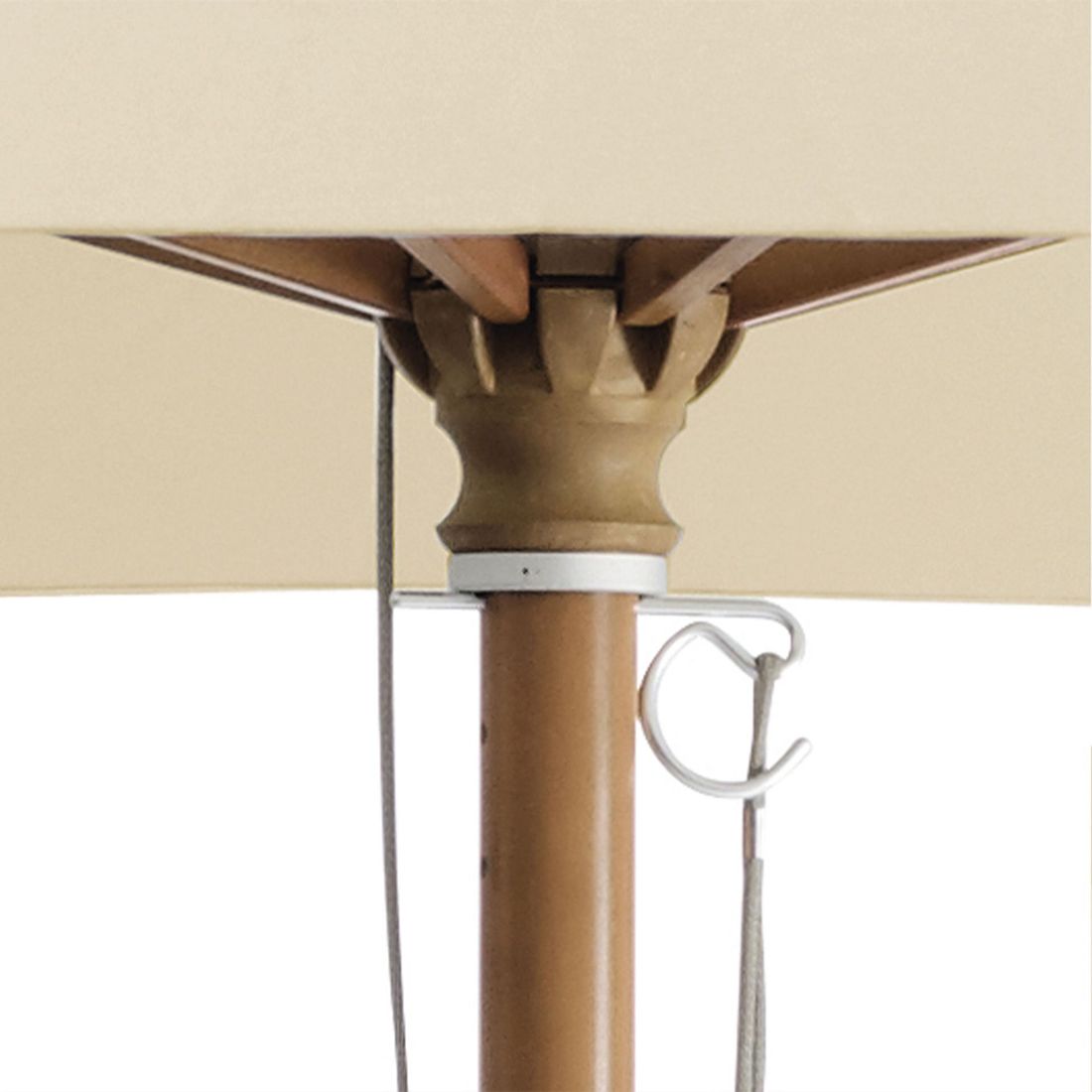 Midtstolpe-parasoll Piazzino Ø350cm - Glatz med parasolltrekk