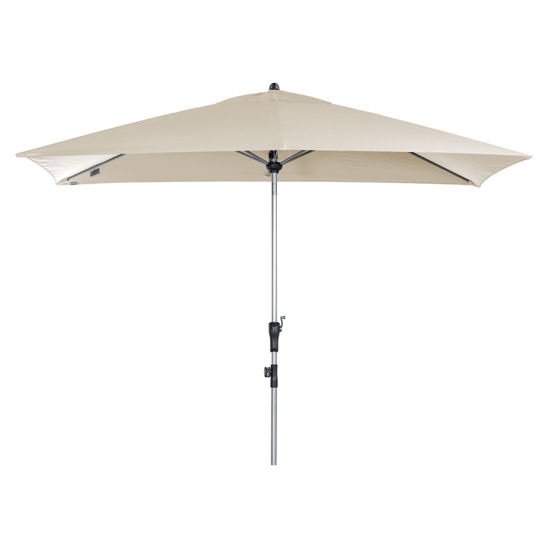 Midtstolpe-parasoll Profi 300x200cm off-white front